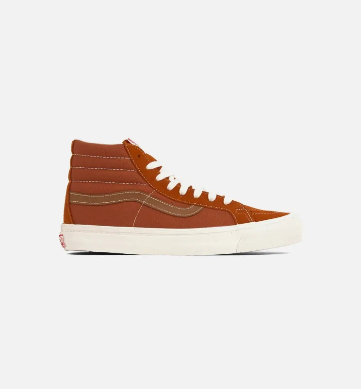 OG SK8 Hi LX Mens Shoe - Orange/White/Brown made by Vans