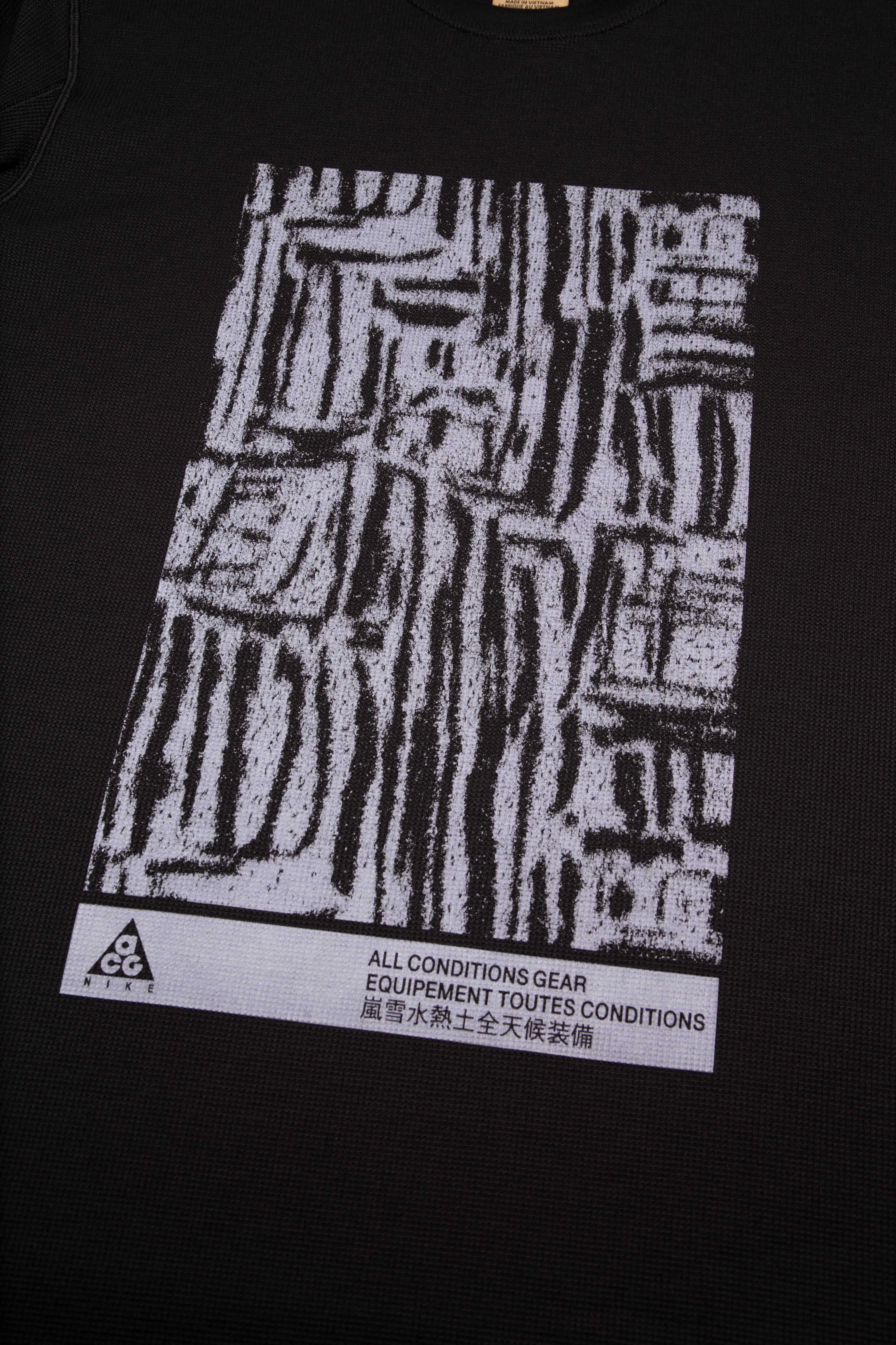 NRG ACG Waffle Long Sleeve Mens Shirt - Black/Black sold by Nice Kicks Retail product image thumbnail 2