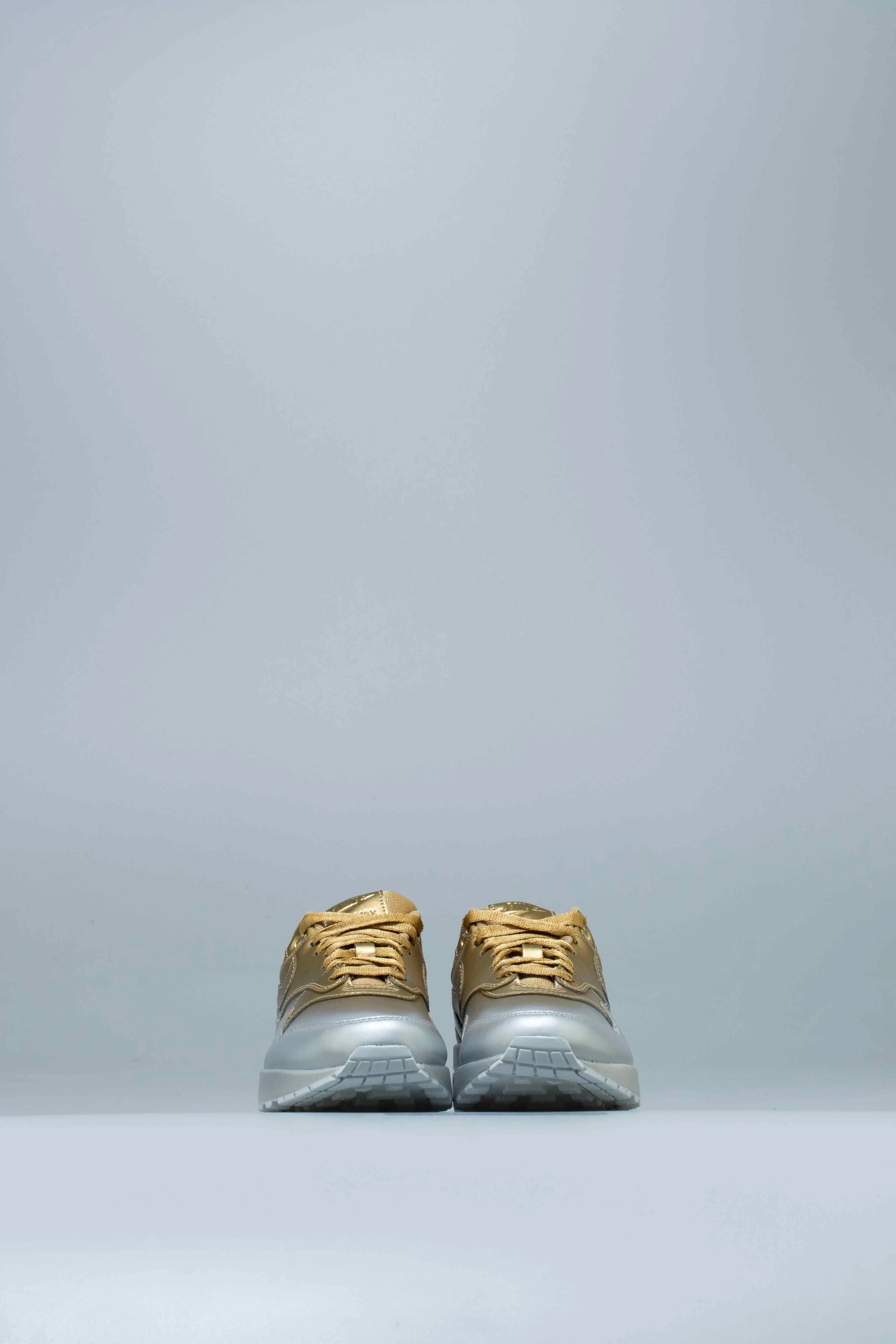 Air Max 1 LX Spray Paint Womens Shoe - Metallic Silver/Metallic Gold sold by Nice Kicks Retail product image thumbnail 2