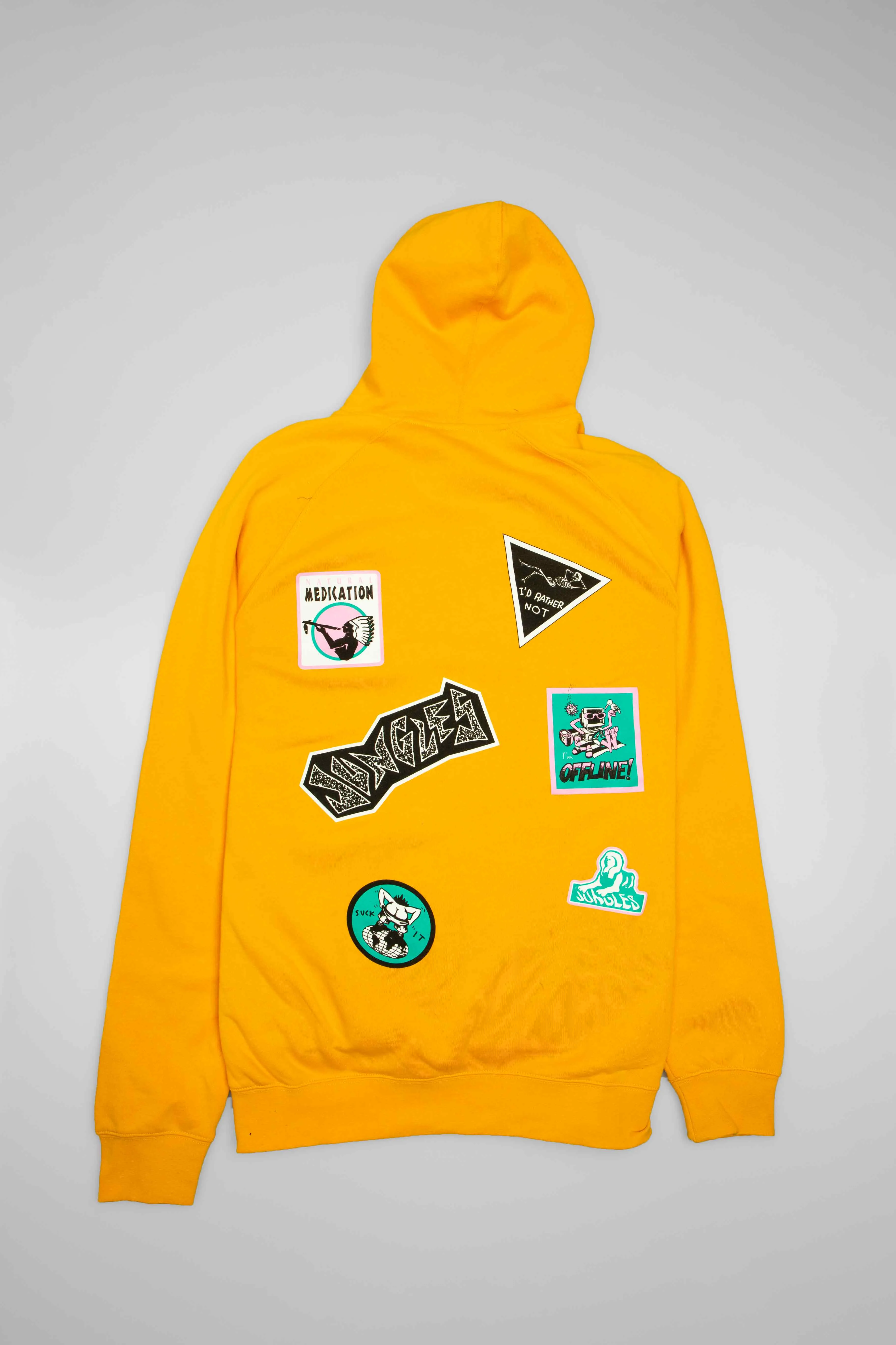 Sticker Slap Mens Hoodie - Black Overdye/Black sold by Nice Kicks Retail product image thumbnail 2