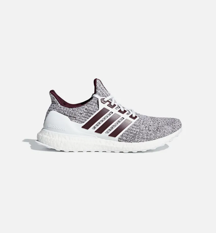 Ultraboost 4.0 Mens Shoe - White/Burgundy made by Adidas