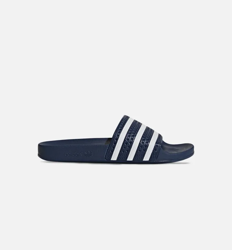 Adilette Slide Sandals Mens - Blue/White made by Adidas