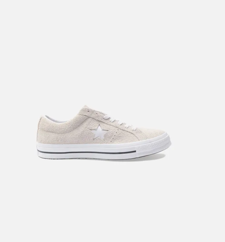 One Star Ox Low Suede Mens Shoes - White/White sold by Nice Kicks Retail