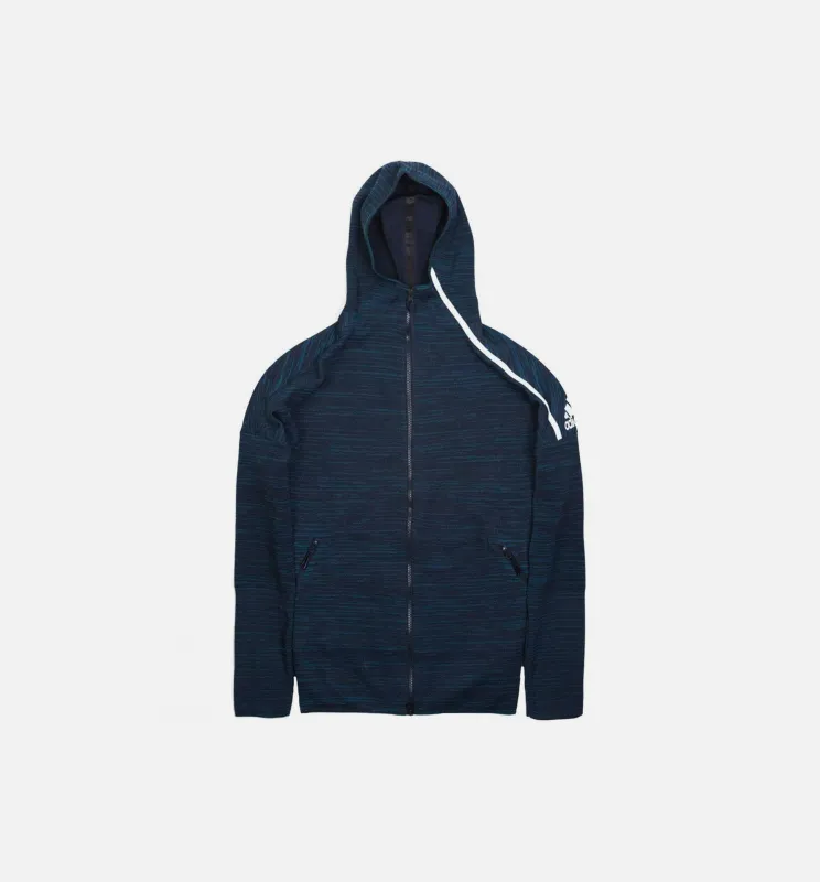 Zne Mens Hoodie - Navy/White made by Adidas