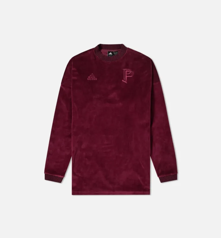 Tango Pogba Mens Long Sleeve Shirt - Maroon/Maroon made by Adidas