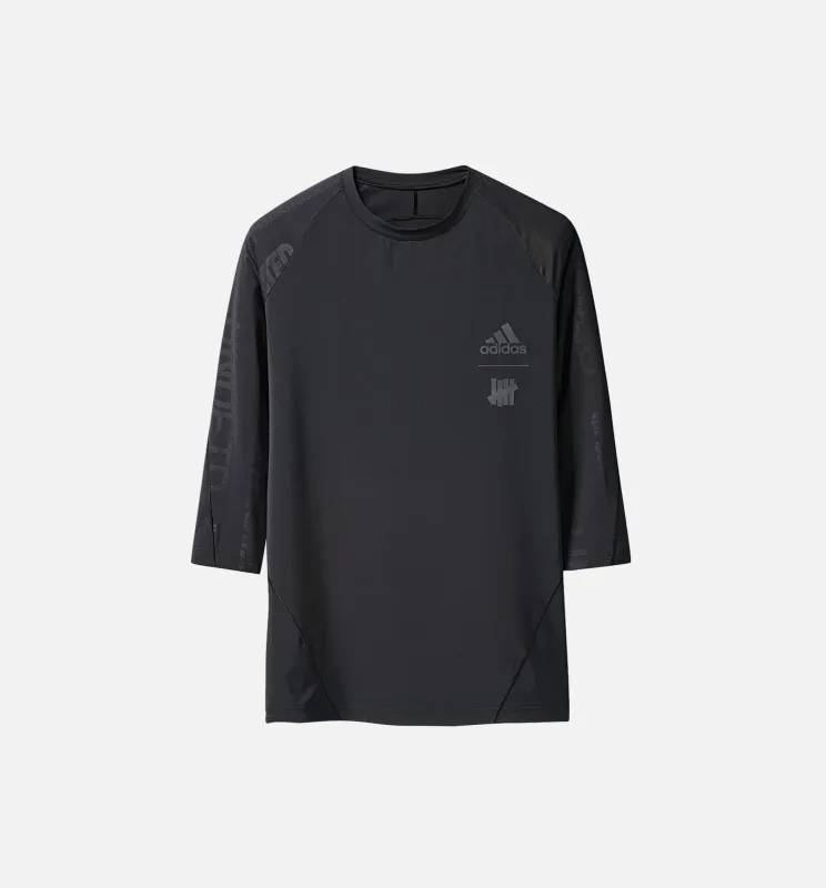 Undftd X adidas Collection Alphaskin Tech 3/4 Mens T-Shirt - Black/Black made by Nice Kicks Retail