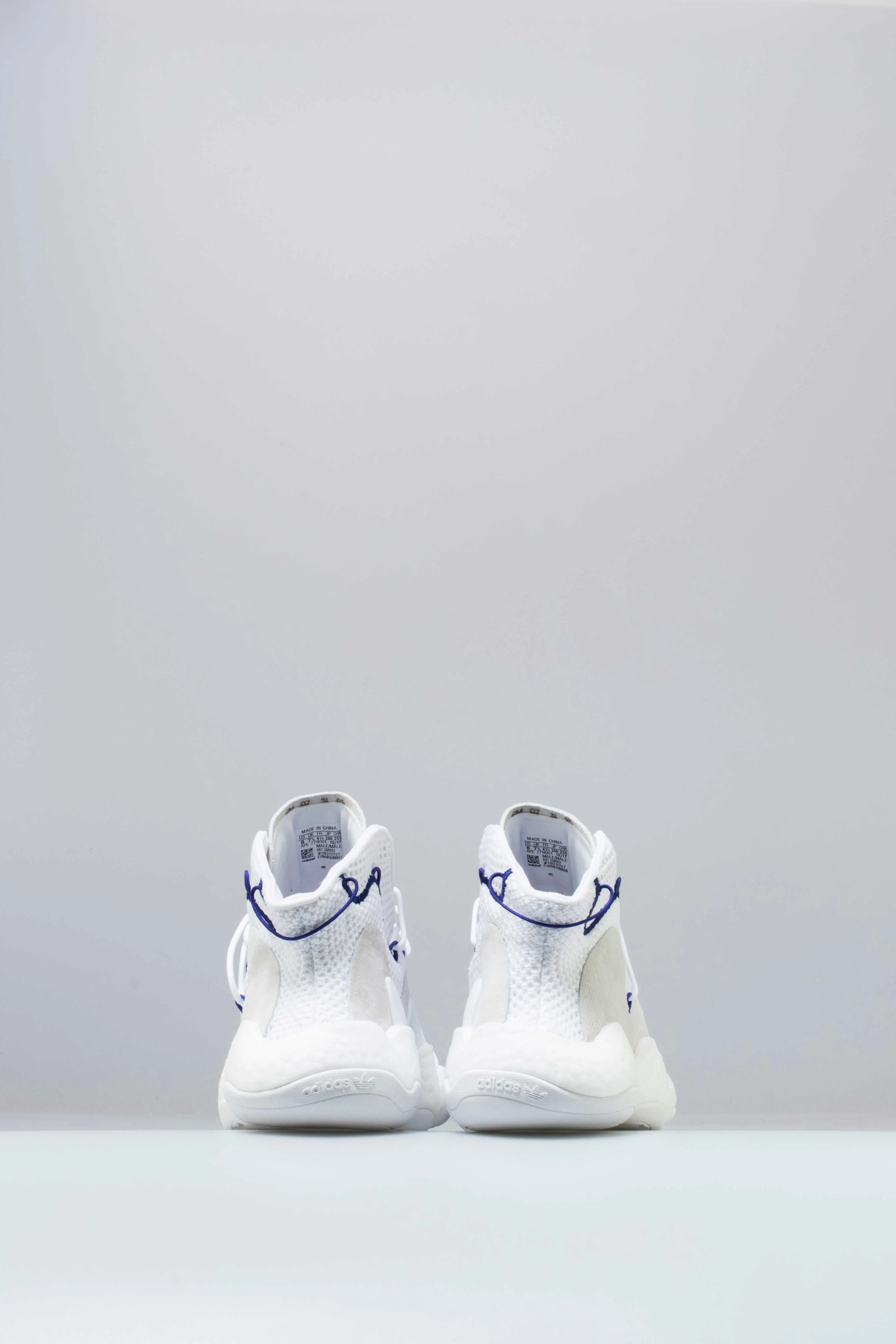Crazy Boost Mens Shoe - White/Black/Purple sold by Nice Kicks Retail product image thumbnail 3