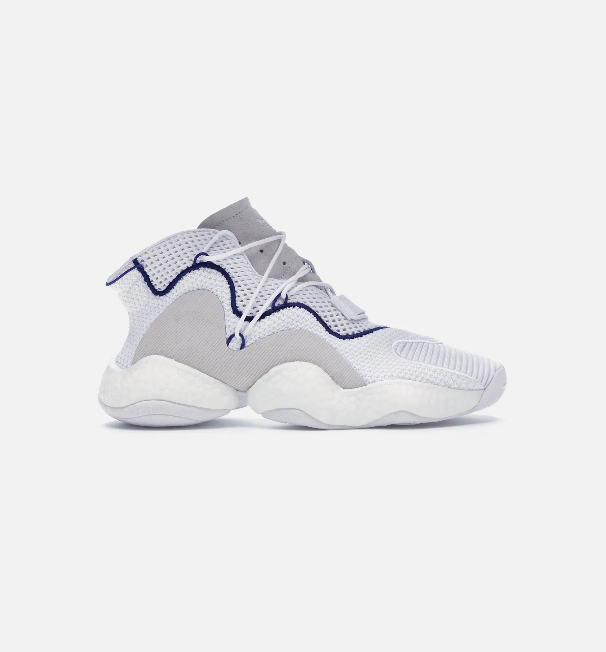 Crazy Boost Mens Shoe - White/Black/Purple sold by Nice Kicks Retail