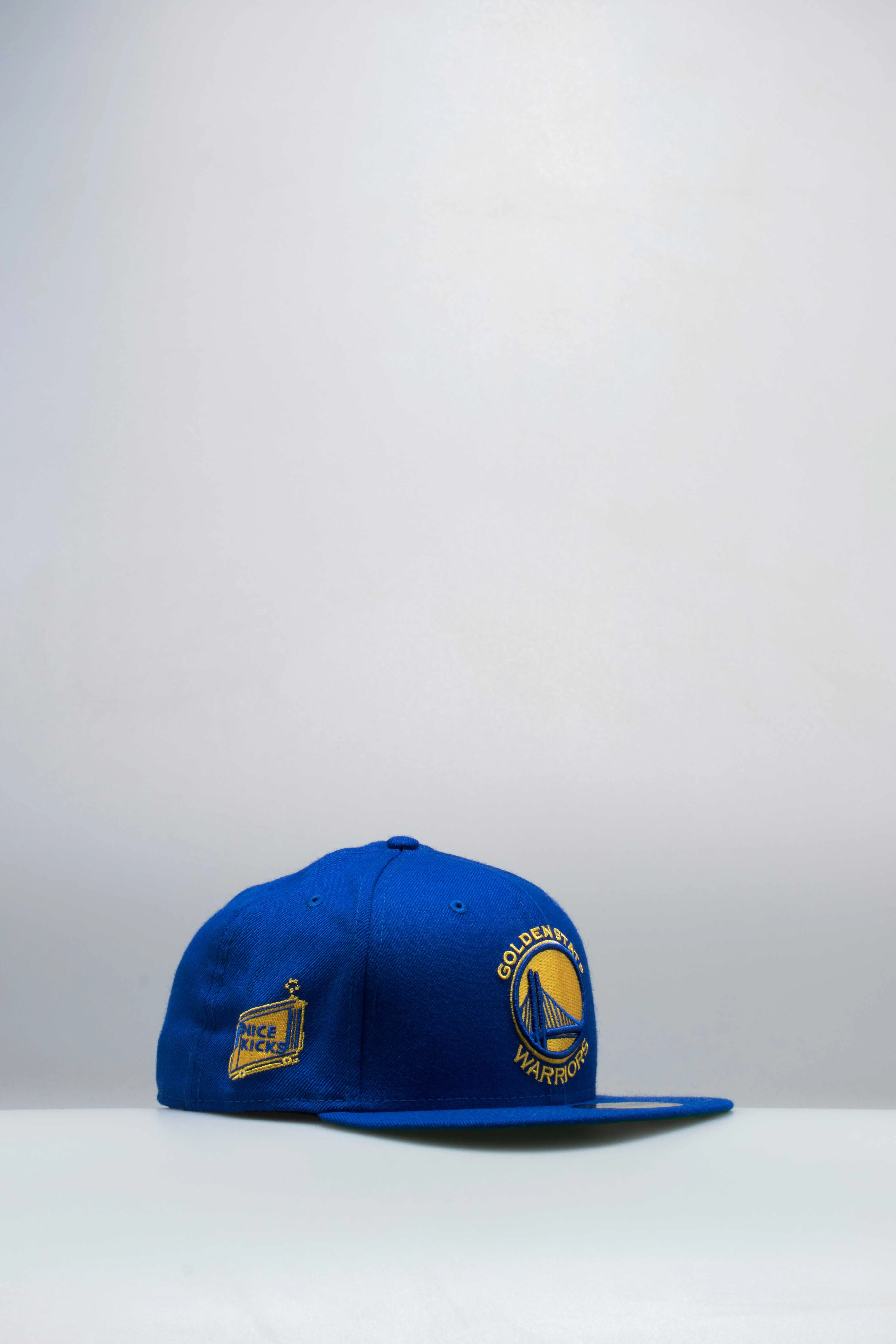 Nice Kicks X New Era Golden State Warriors NBA Fitted Hat - Royal Blue/Yellow/White sold by Nice Kicks Retail product image thumbnail 2