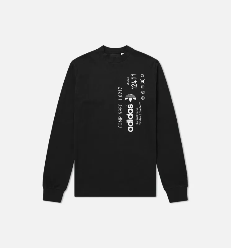 Alexander Wang X adidas Collection AW Mens Long Sleeve Shirt - Black/White made by Adidas