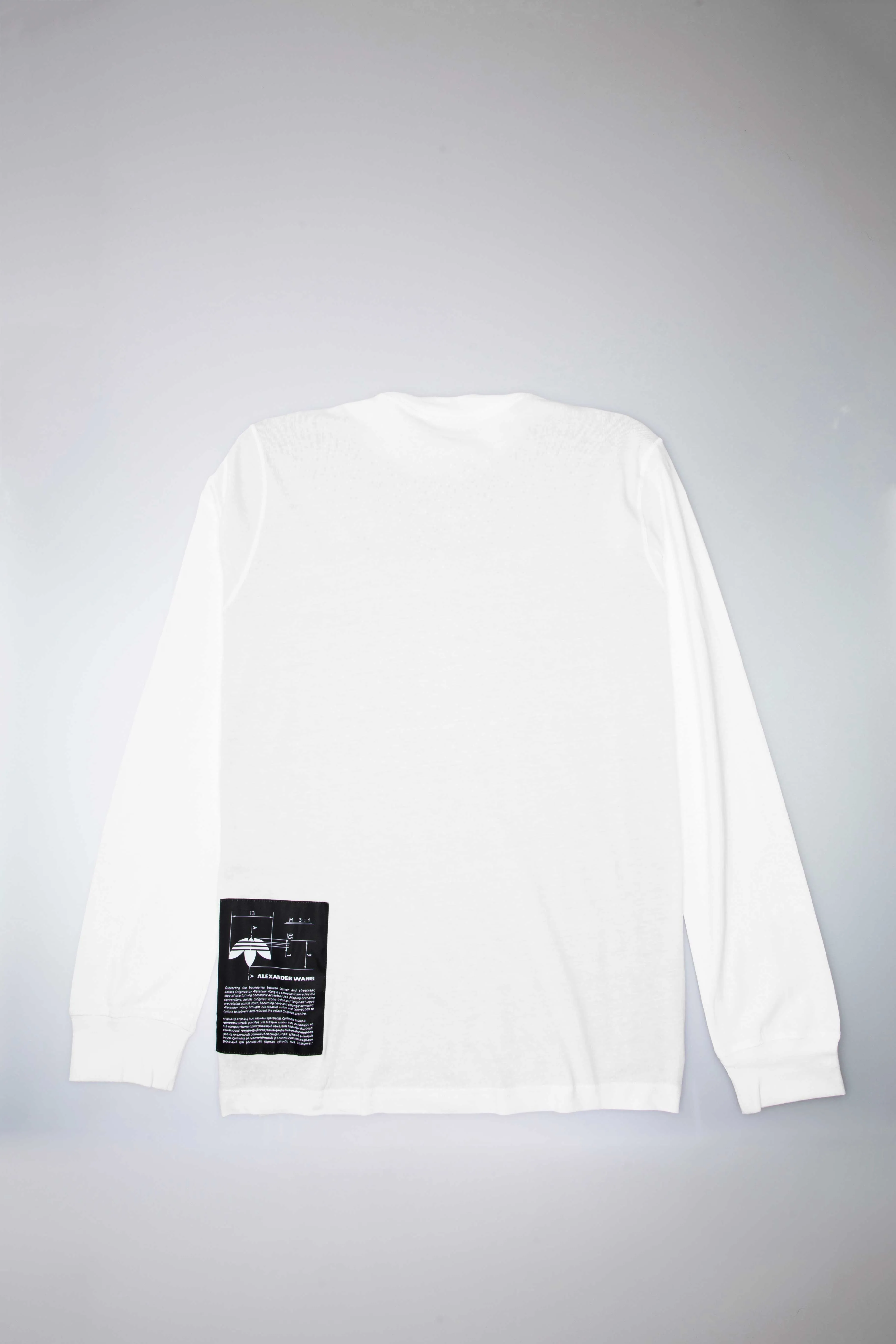 Alexander Wang X adidas Collection AW Graphic Long Sleeve Mens Shirt - White/White sold by Nice Kicks Retail product image thumbnail 2