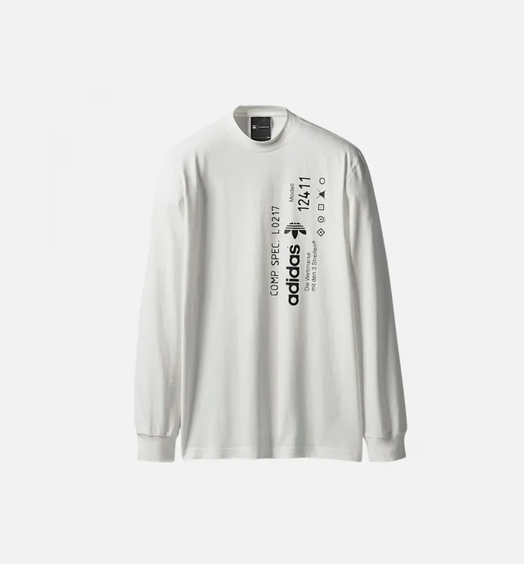 Alexander Wang X adidas Collection AW Graphic Long Sleeve Mens Shirt - White/White made by Adidas