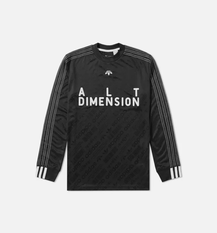 Alexander Wang Collection Mens Soccer Longsleeve T-Shirt - Black/White made by Adidas