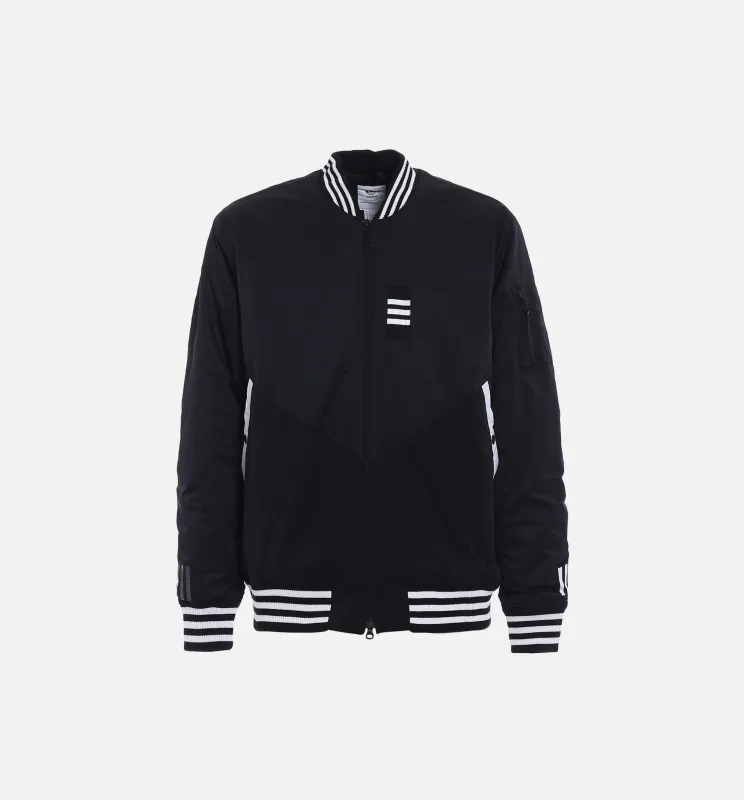 White Mountaineering Collection Mens Flight Jacket - Black/Black made by Adidas