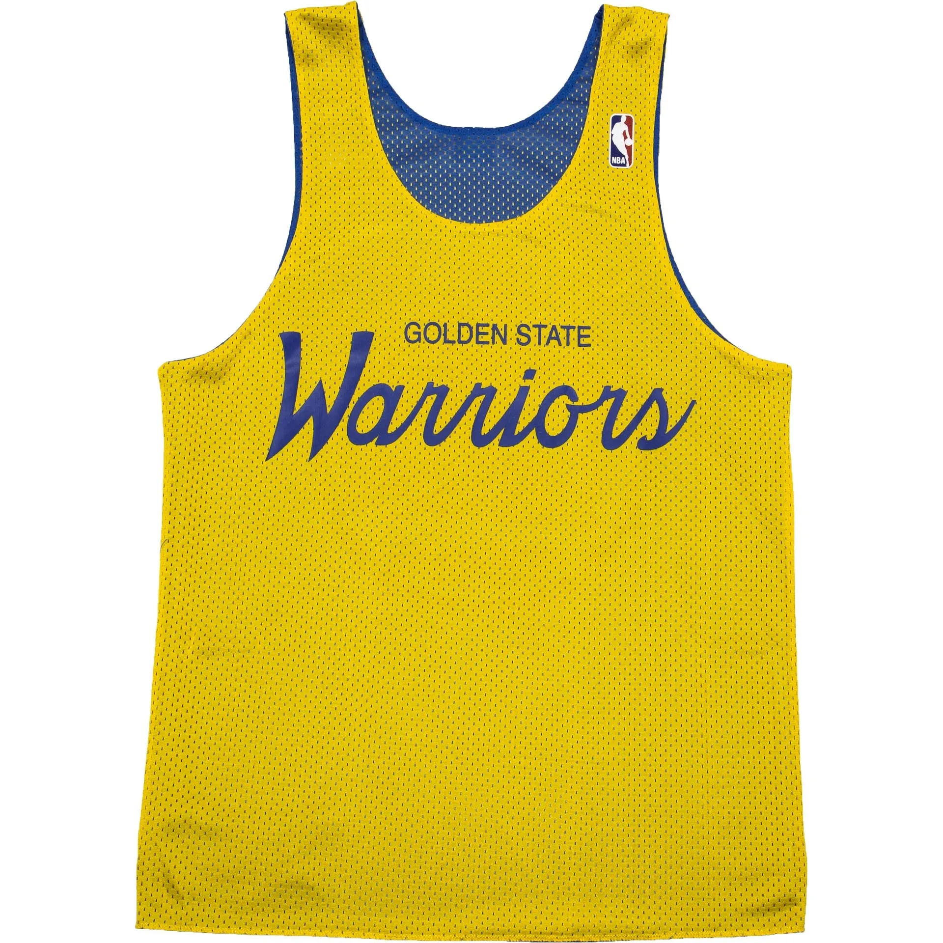 Golden State Warriors NBA Reversible Mesh Mens Jersey - Blue/Gold sold by Nice Kicks Retail product image thumbnail 3