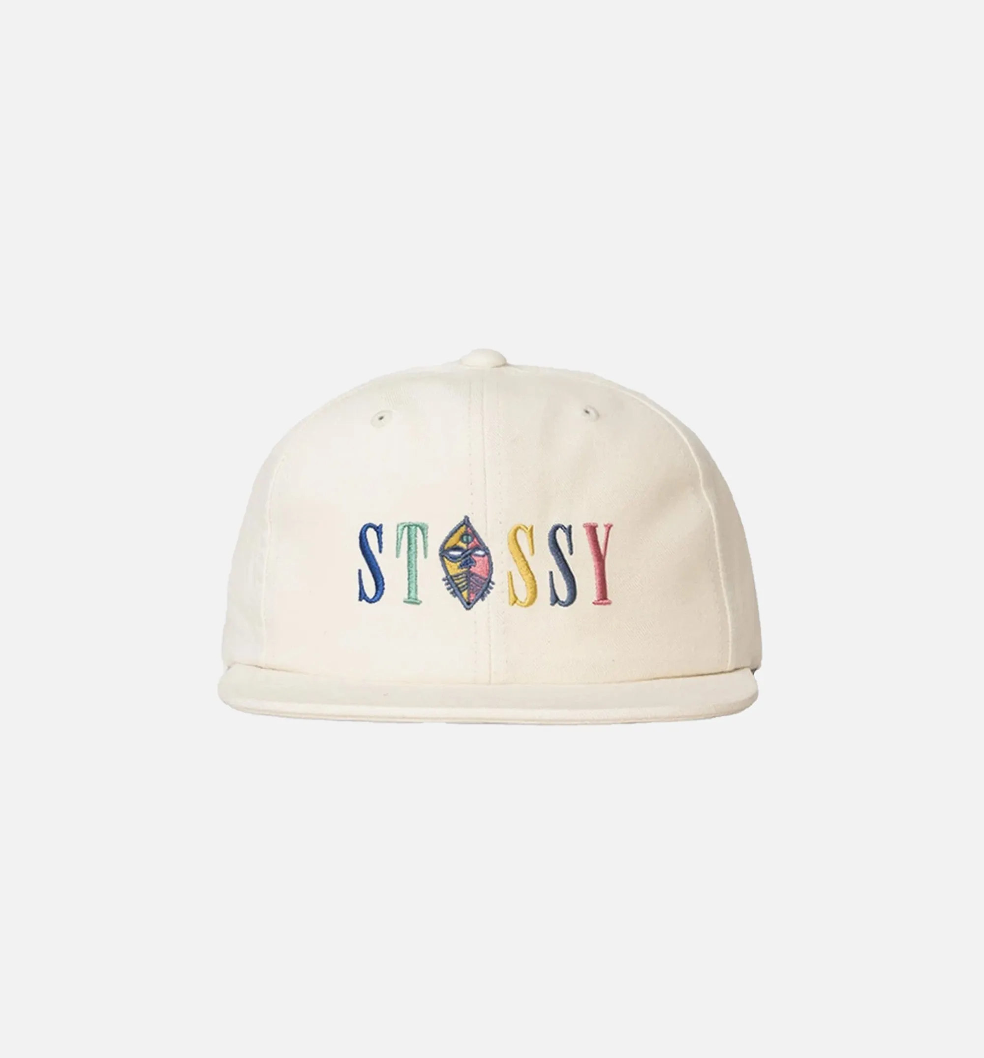Mask Logo Strapback Mens Hat - White sold by Nice Kicks Retail