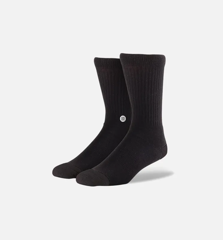 Icon Classic Crew Socks Men's - Black/White made by Stance