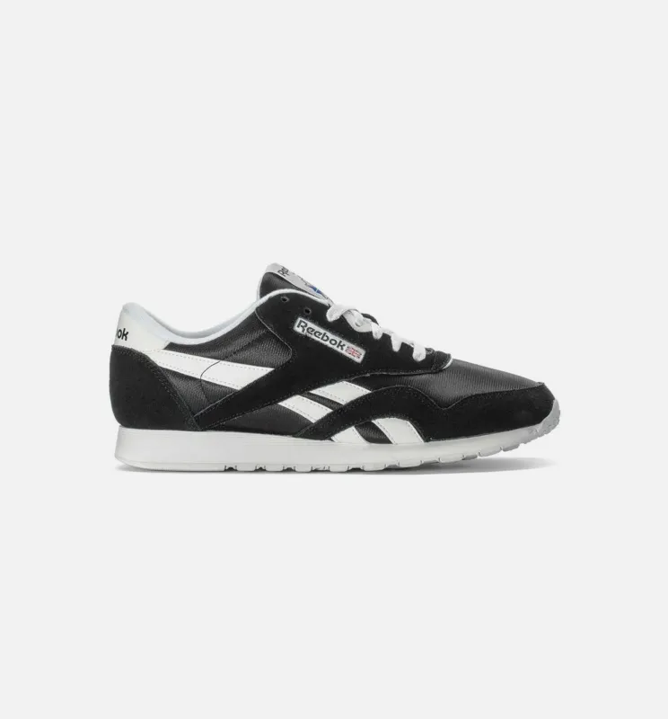 Classic Nylon Mens Lifestyle Shoe- Black/White made by Reebok