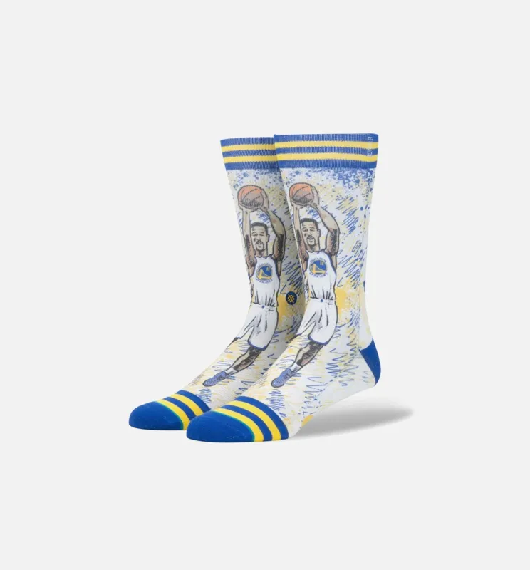 Tf Klay Thompson Classic Crew Socks Men's - Blue/Yellow made by Stance