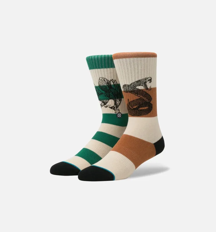 Hecho Classic Crew Socks Men's - Brown/Green made by Stance