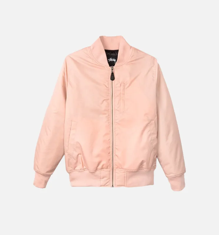 Stussy Flight Satin Bomber Jacket Men's - Peach made by Stussy