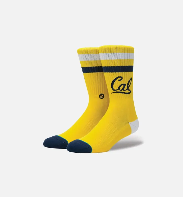 Cal Bear Mens Crew Socks - Gold made by Stance
