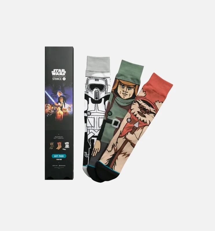 Star Wars Return of the Jedi 3 Pack Socks - Black made by Stance