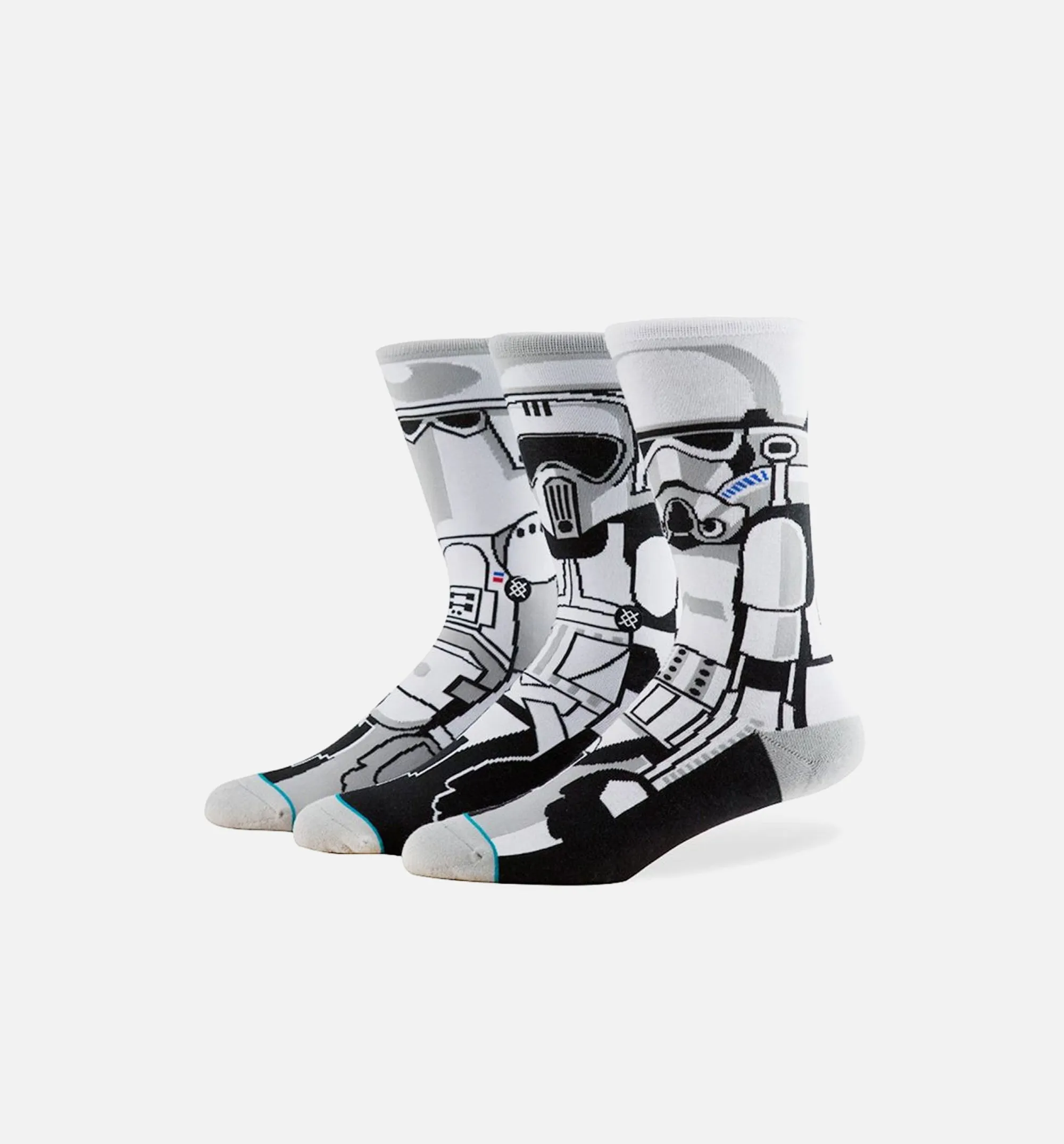 Star Wars Trooper Crew Socks - Grey sold by Nice Kicks Retail