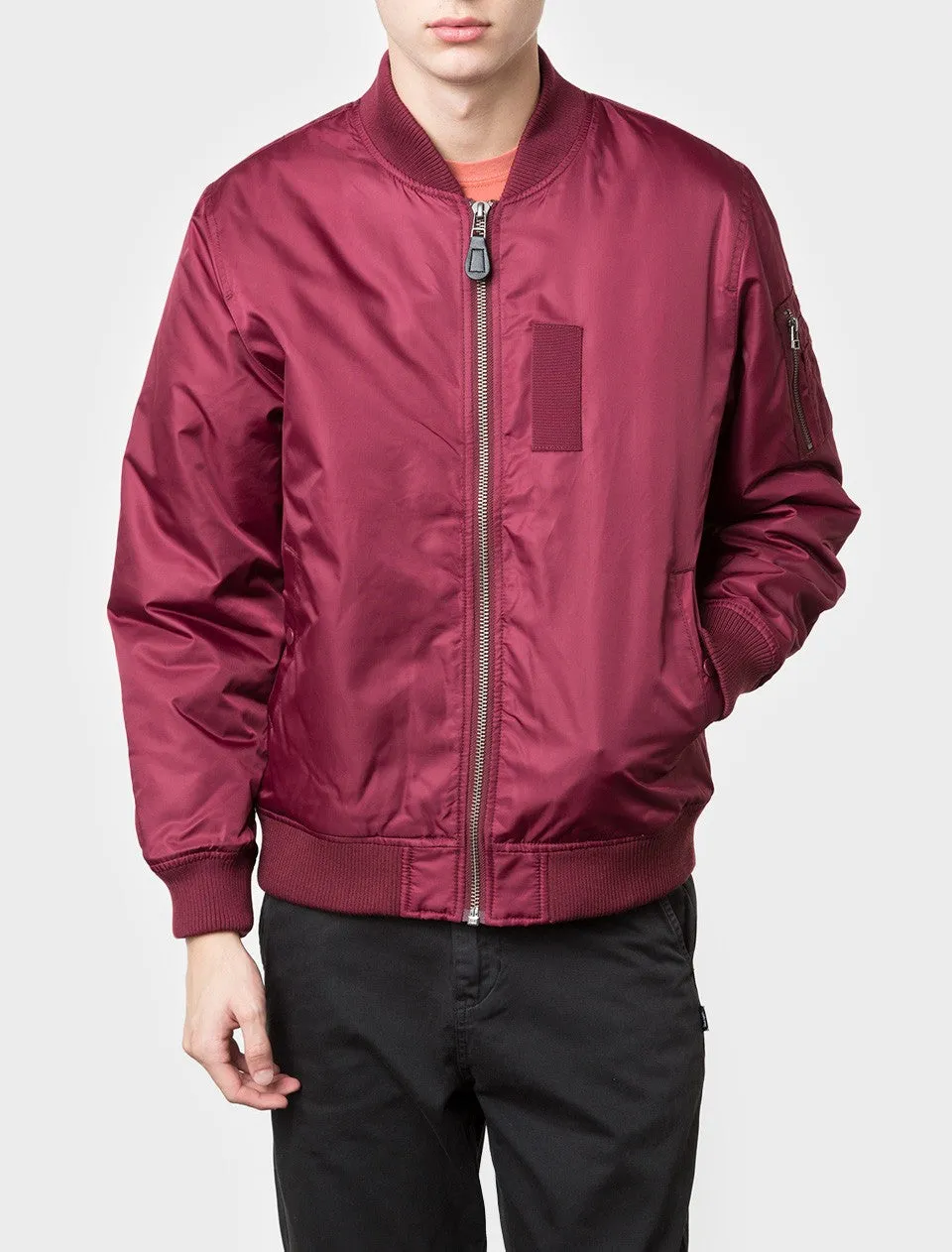 MA 1 Mens Jacket - Burgundy sold by Nice Kicks Retail product image thumbnail 3