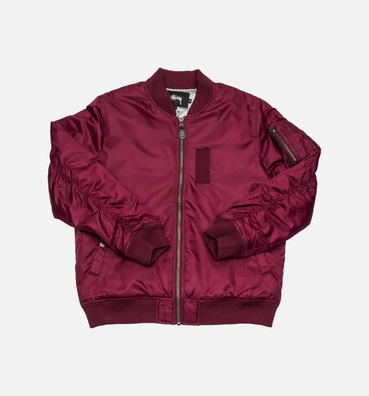 MA 1 Mens Jacket - Burgundy made by Stussy