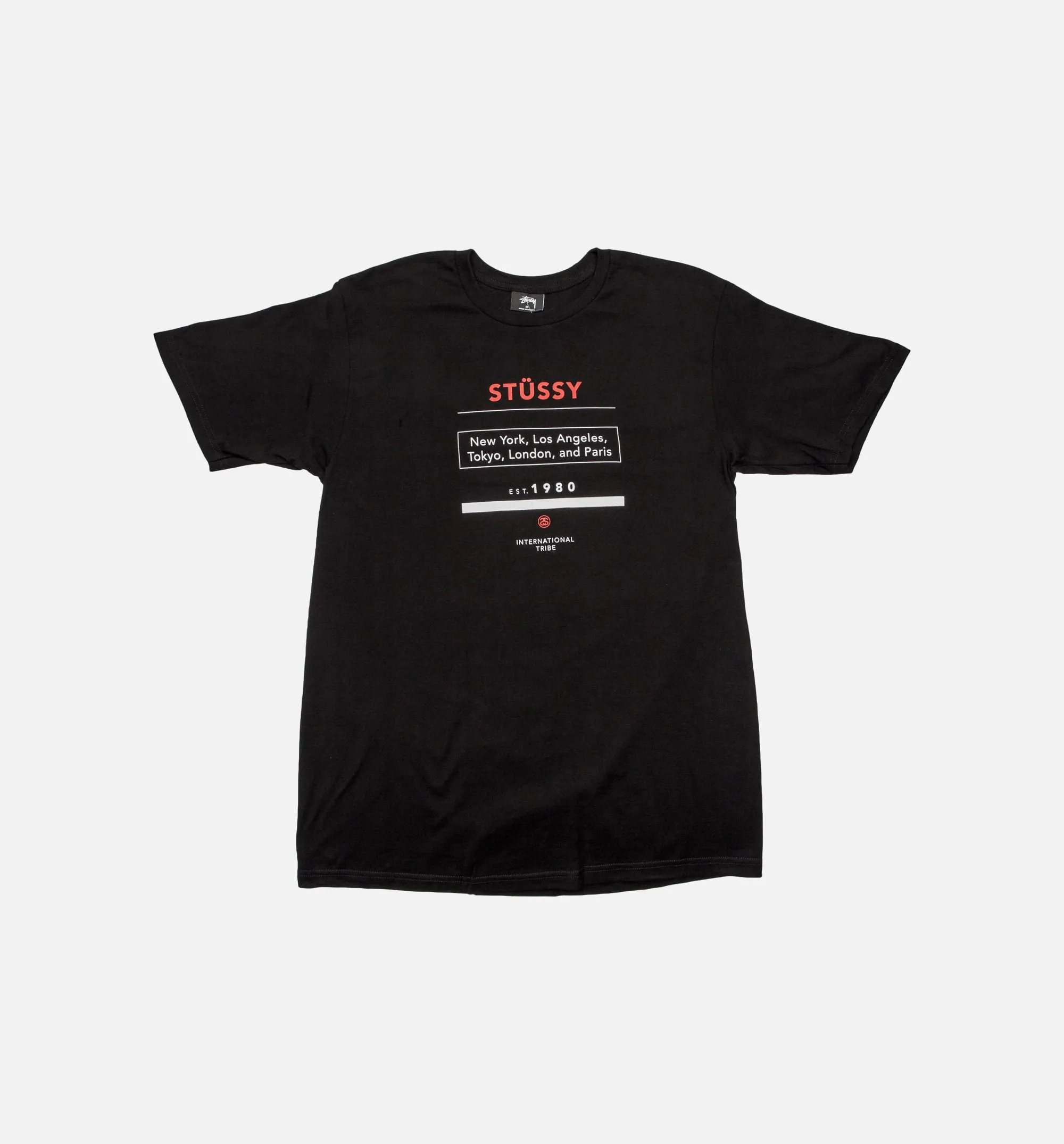 Stussy 1980 Tour Mens T-Shirt - Black sold by Nice Kicks Retail
