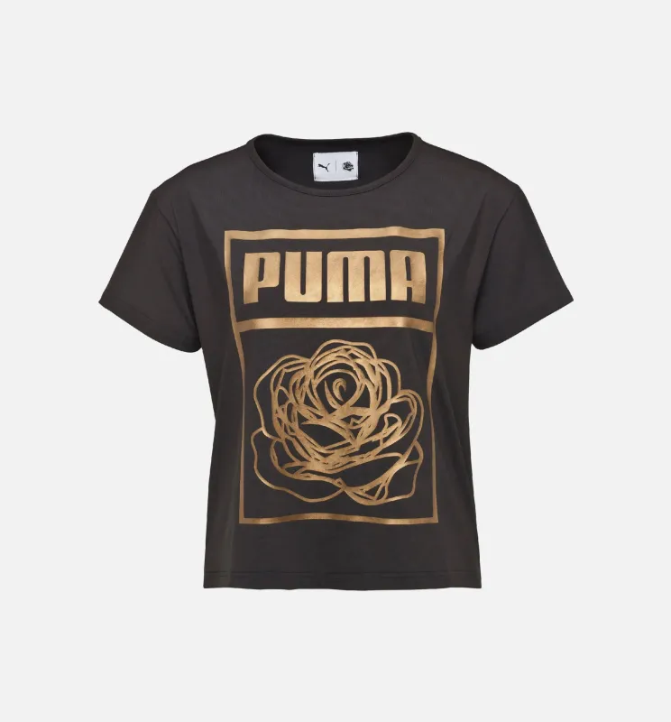Puma X Careaux Logo Tee Women's - Puma Black/Rose Gold sold by Nice Kicks Retail