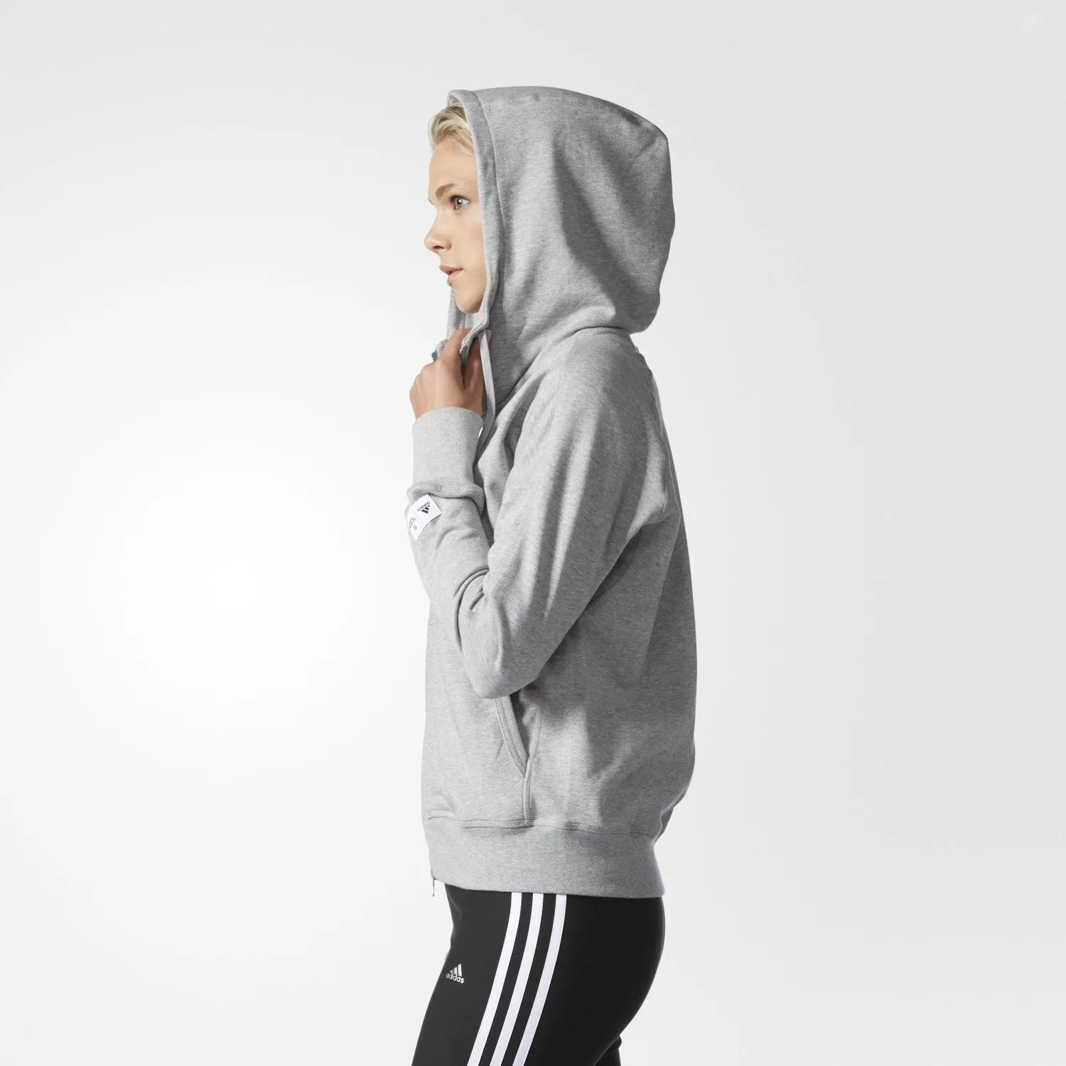 Reigning Champ X adidas French Terry Zne Hoodie Women's - Grey sold by Nice Kicks Retail product image thumbnail 2