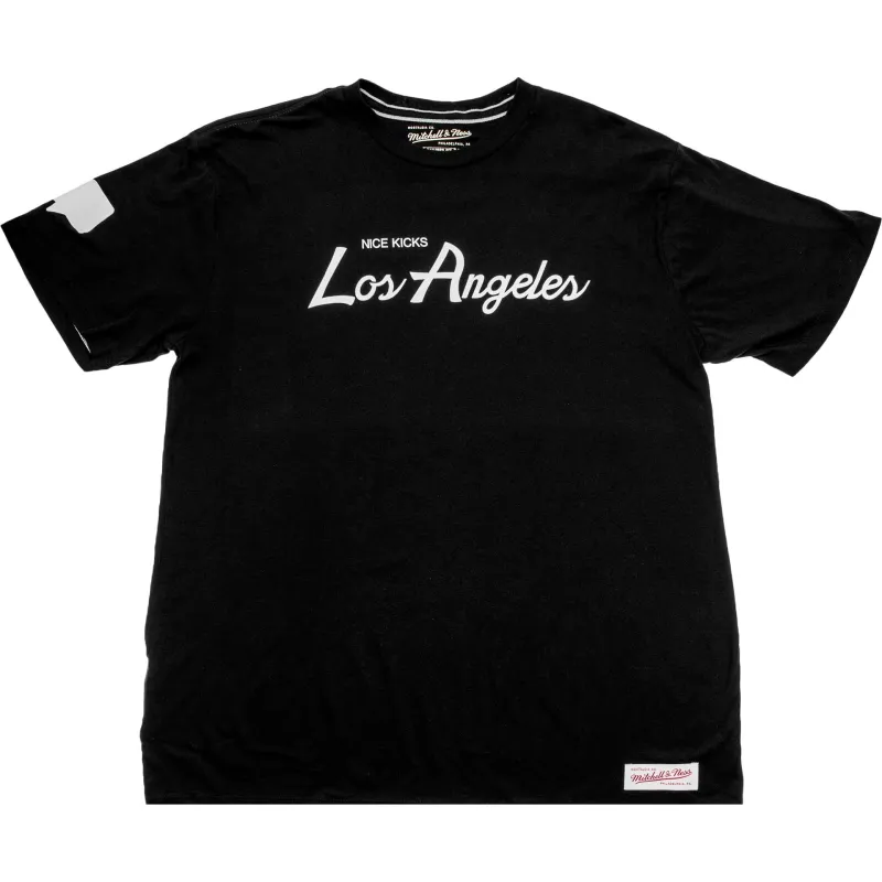 Nice Kicks X Mitchell & Ness Los Angeles Tee Men's - Black/White made by Nice Kicks Retail
