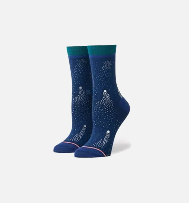 Silver Fall Socks Women's - Navy Blue made by Stance