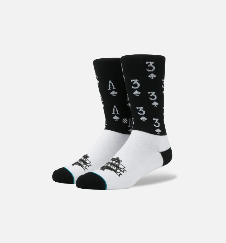 Aces Socks Men's - Black/White made by Stance