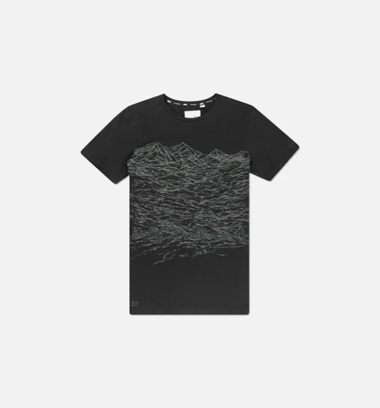 Puma X Stampd Wave Texture Print Shirt (Mens) - Black made by Puma