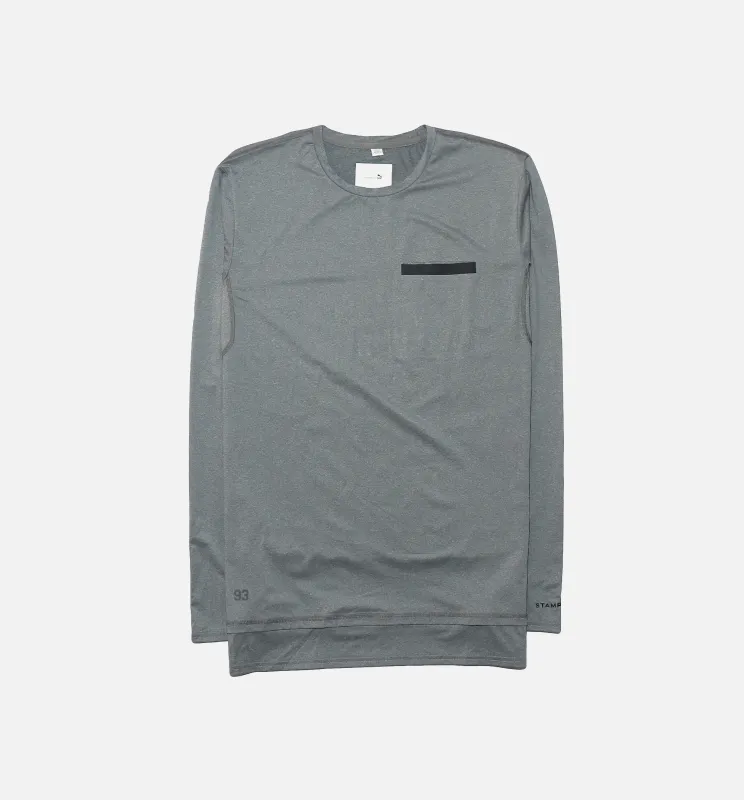 Stampd Oversize Long Sleeve Tee Mens T-Shirt - Grey made by Puma