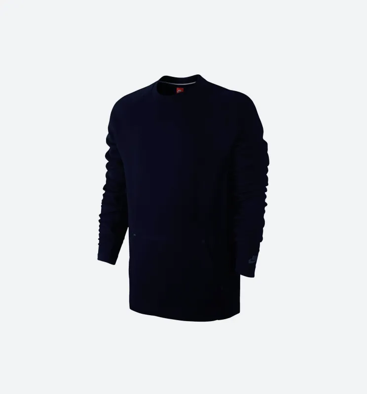 Tech Fleece Crew (Mens) - Obsidian Heather/Obsidian Heather/Black sold by Nice Kicks Retail