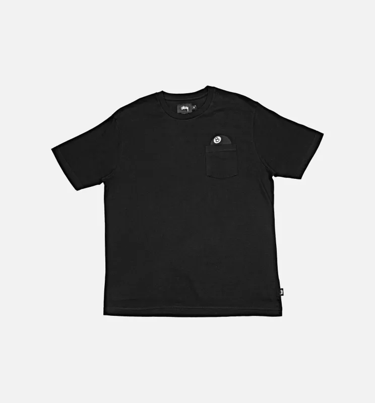 Stüssy 8 Ball Short Sleeve Pocket Shirt (Mens) - Black made by Stussy
