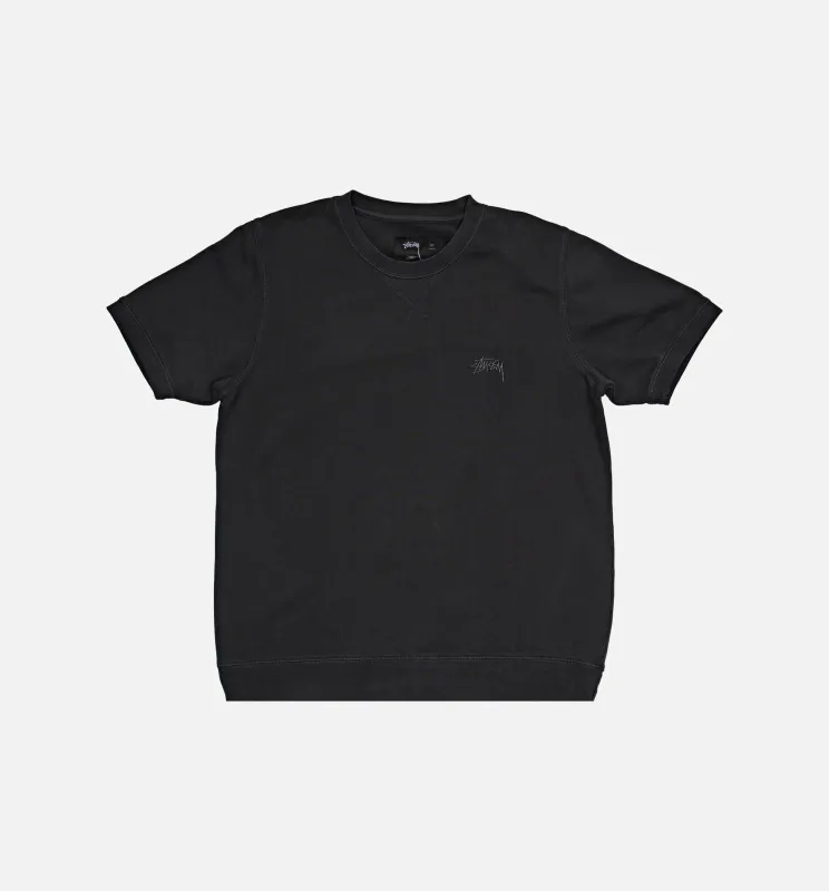 Stock Short Sleeve Crew Shirt Mens T-Shirt - Black sold by Nice Kicks Retail