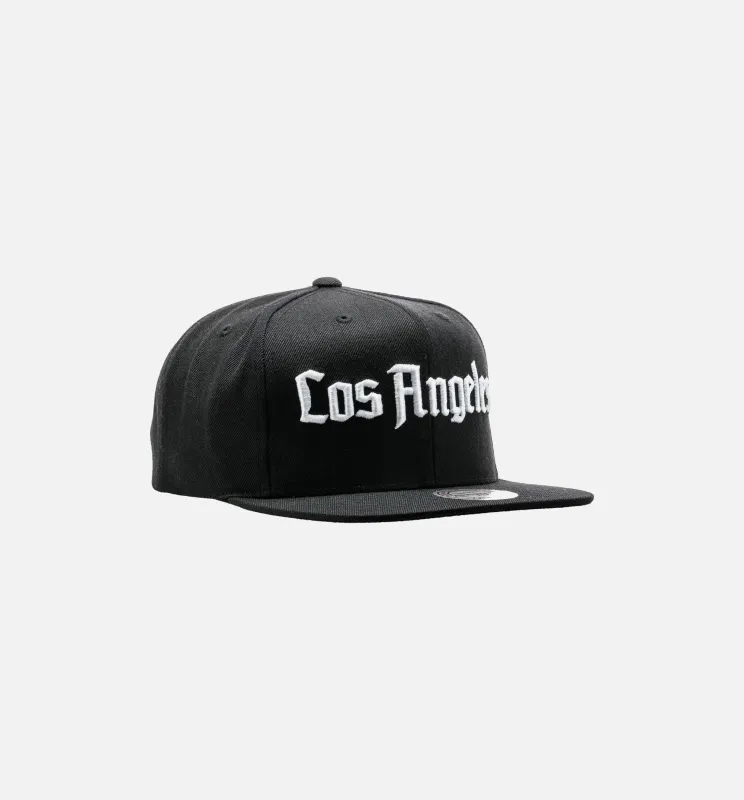 Los Angeles Kings Gothic Snapback Hat - Black/White made by Nice Kicks Retail