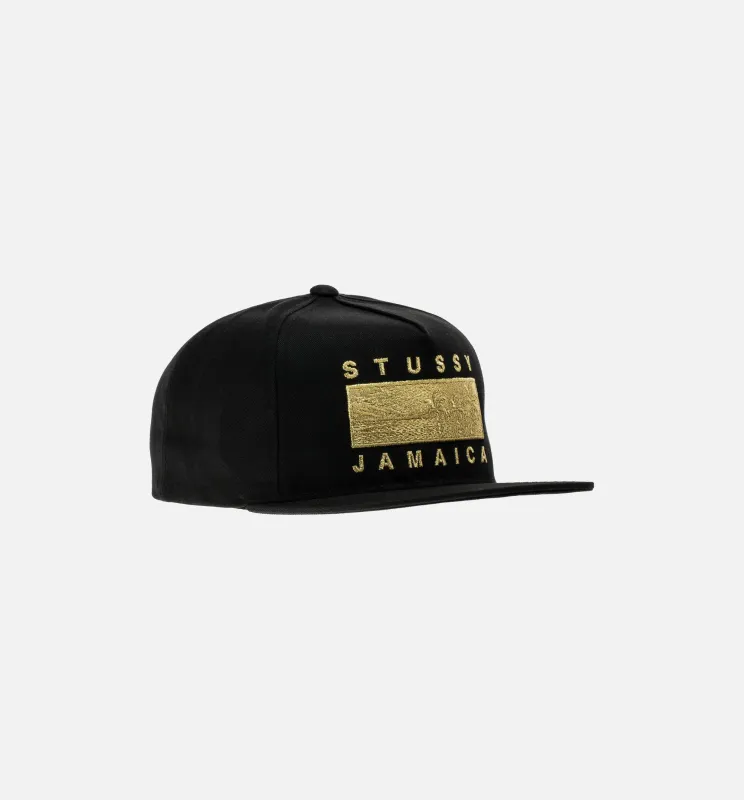 Jamaica Resort Snapback Mens Hat - Black/Gold made by Stussy