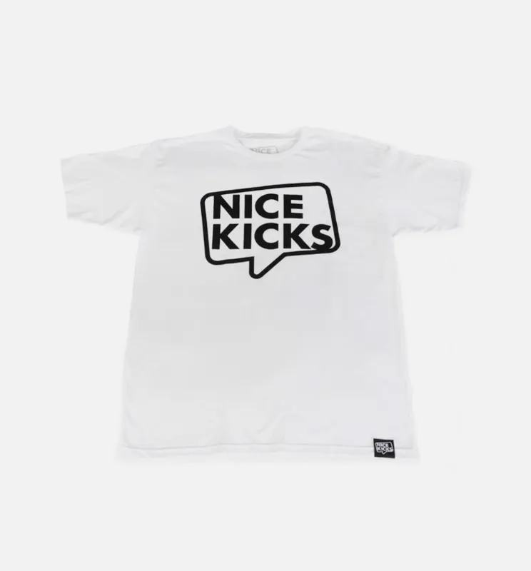 Nice Kicks Classic Outline Tee - White/Black made by Nice Kicks Retail