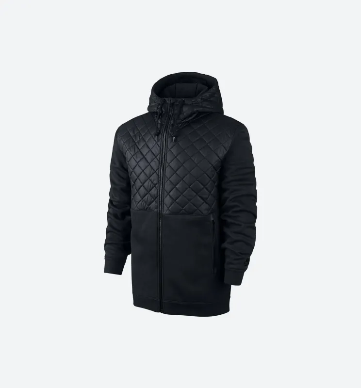 Winterized Fleece Full Zip Hoodie Mens Jacket - Black made by Nike