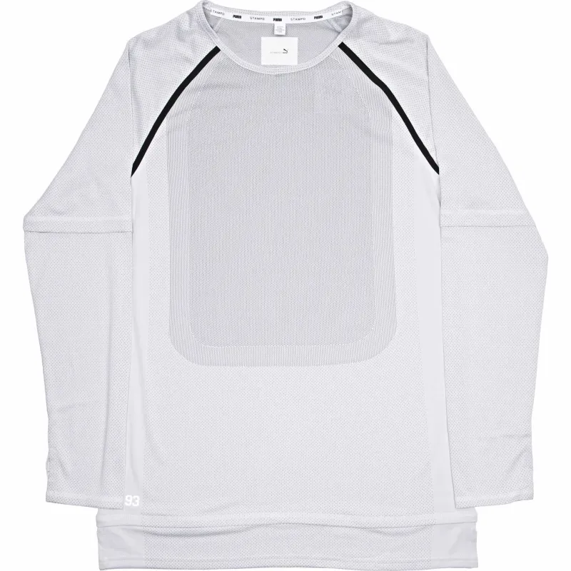 Puma X Stampd Mesh Long Sleeve Raglan - White/Black made by Puma