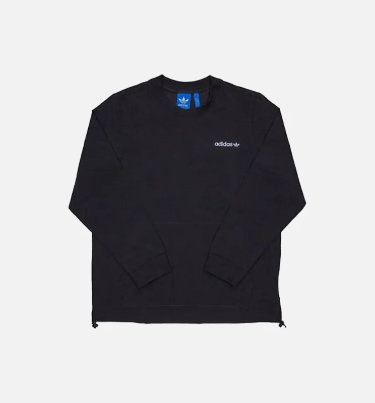 Nylon Pocket Crew Shirt (Mens) - Black made by Adidas