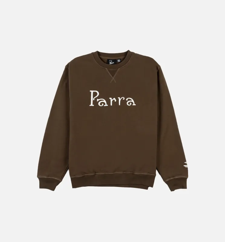 Weird Trad Logo Mens Crewneck - Brown made by by Parra