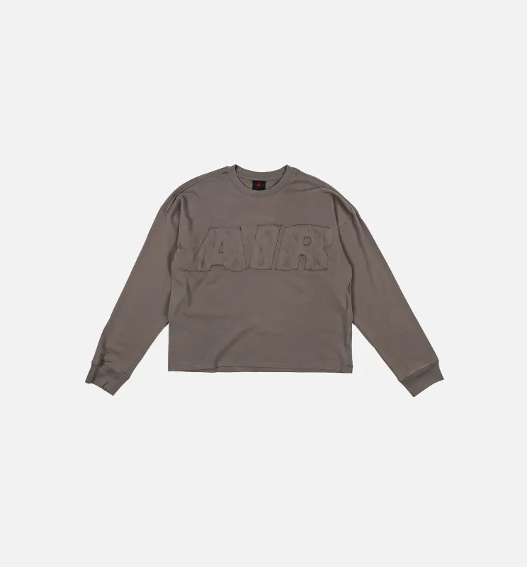 Air Jordan Oversized Mens Long Sleeve Shirt - Cave Stone sold by Nice Kicks Retail