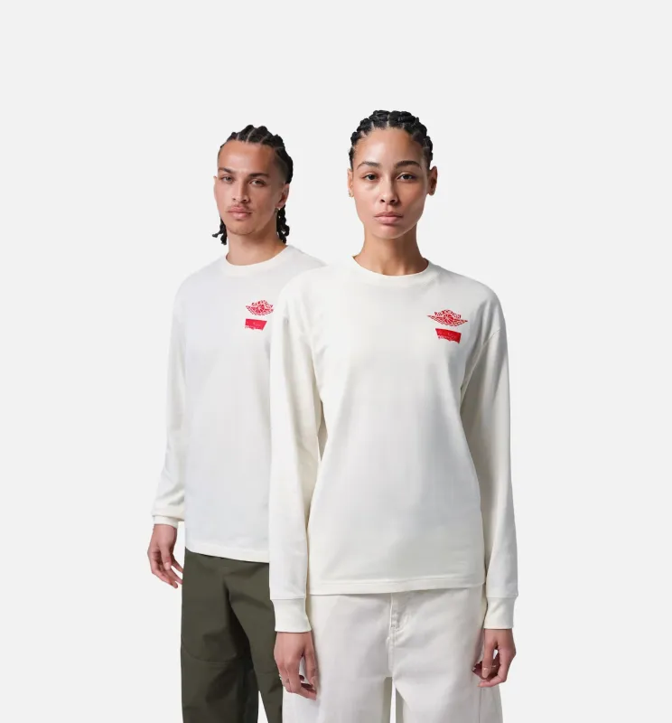 Air Jordan x Levi's Mens Long Sleeve Shirt - Cream sold by Nice Kicks Retail